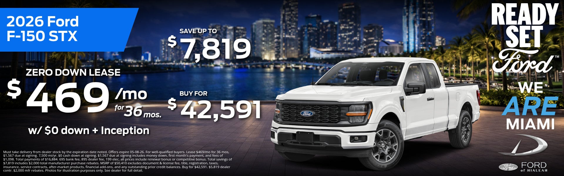 Ford of Hialeah 2026 Ford F-150 STX: 3 Offers